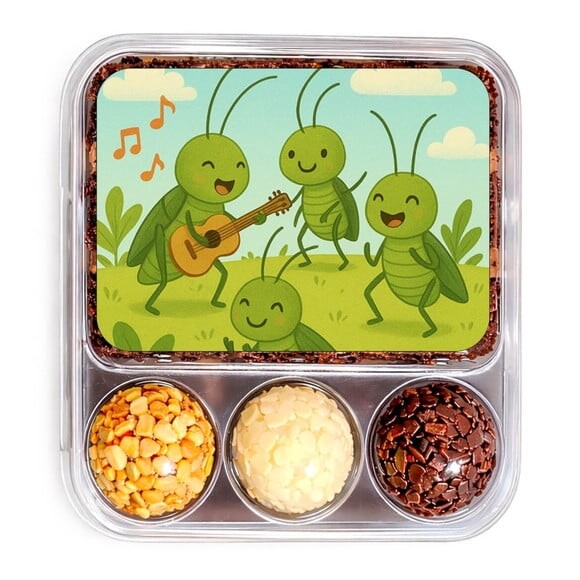 Embalagem Bolo Docinhos Personalizada Grilos