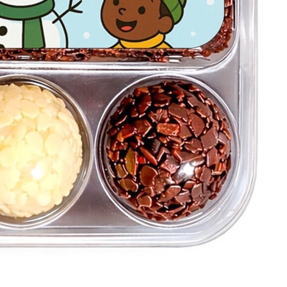 Embalagem Bolo Docinhos Personalizada Inverno Divertido