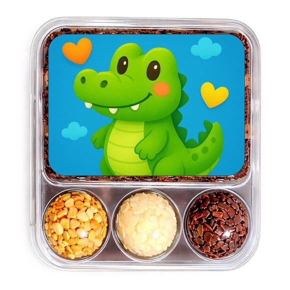 Embalagem Bolo Docinhos Personalizada Jacaré Baby