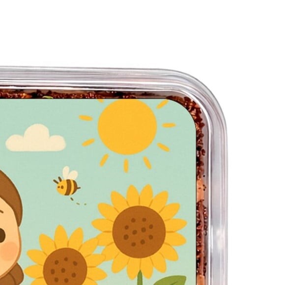 Embalagem Bolo Docinhos Personalizada Jardim dos Girassóis