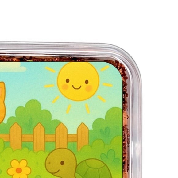 Embalagem Bolo Docinhos Personalizada Jardim dos Bichinhos