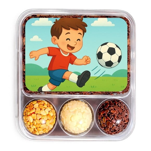 Embalagem Bolo Docinhos Personalizada Jogador de Futebol