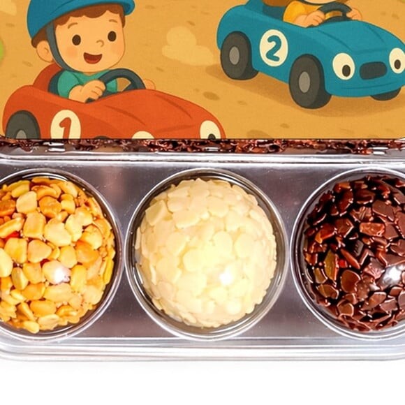 Embalagem Bolo Docinhos Personalizada Kart Infantil