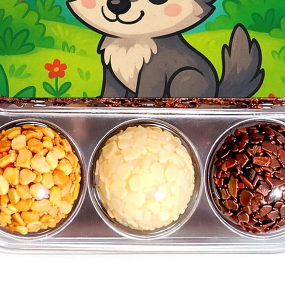 Embalagem Bolo Docinhos Personalizada Lobinho