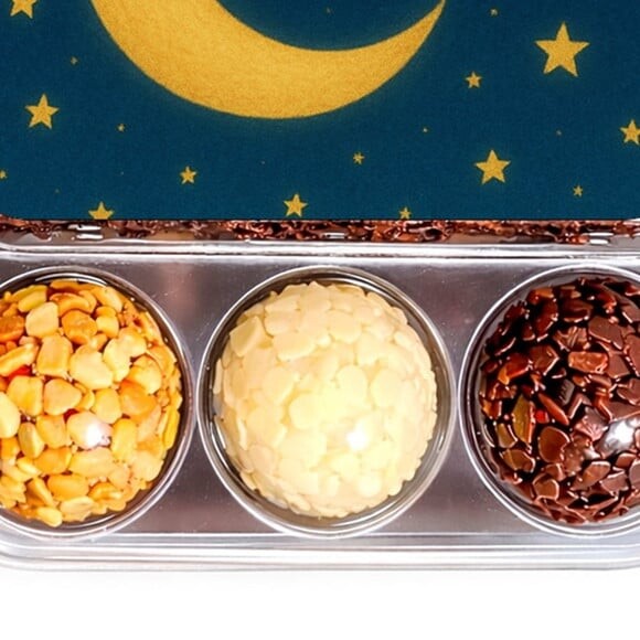 Embalagem Bolo Docinhos Personalizada Lua e Estrelas