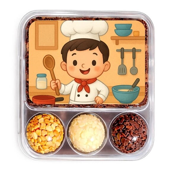 Embalagem Bolo Docinhos Personalizada Mini Chefe Menino