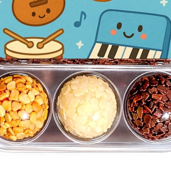 Embalagem Bolo Docinhos Personalizada Músicas Instrumentos