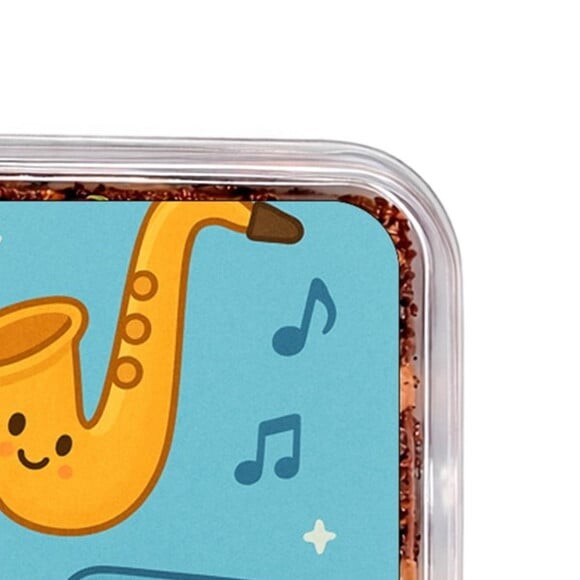 Embalagem Bolo Docinhos Personalizada Músicas Instrumentos