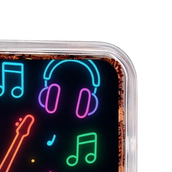 Embalagem Bolo Docinhos Personalizada Neon Musical