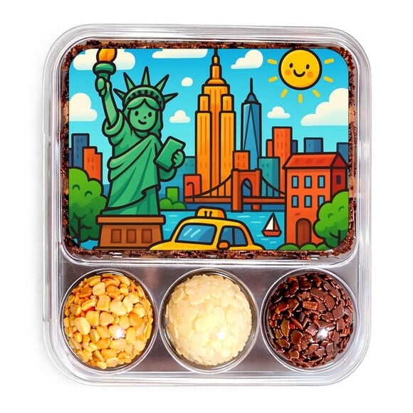Embalagem Bolo Docinhos Personalizada Nova York
