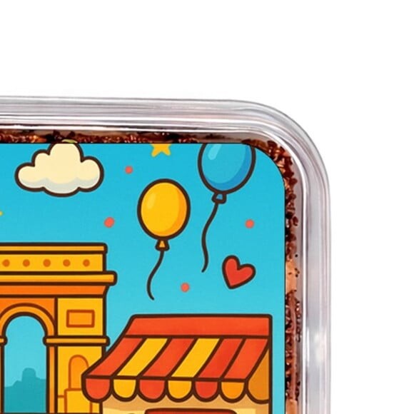 Embalagem Bolo Docinhos Personalizada Paris