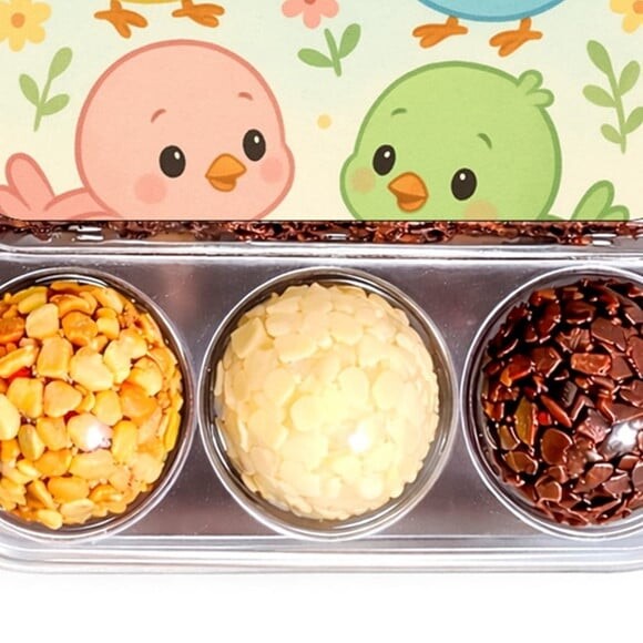 Embalagem Bolo Docinhos Personalizada Passarinhos Baby