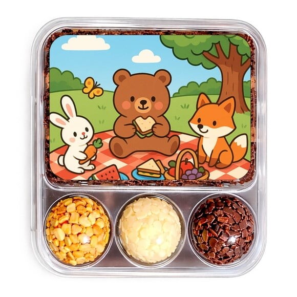 Embalagem Bolo Docinhos Personalizada Picnic