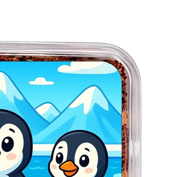 Embalagem Bolo Docinhos Personalizada Pinguins