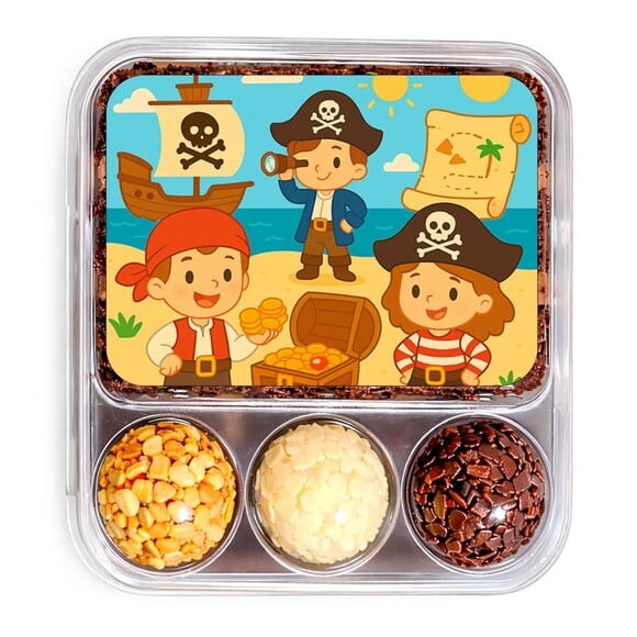 Embalagem Bolo Docinhos Personalizada Piratas