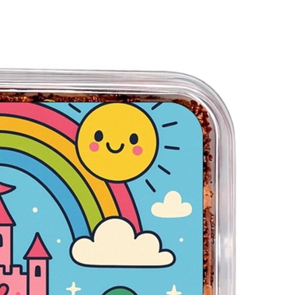 Embalagem Bolo Docinhos Personalizada Reino do Arco-íris