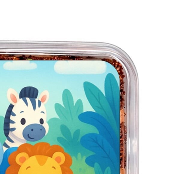 Embalagem Bolo Docinhos Personalizada Safari Azul