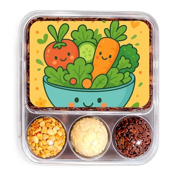 Embalagem Bolo Docinhos Personalizada Salada Divertida