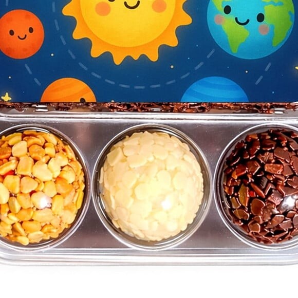 Embalagem Bolo Docinhos Personalizada Sistema Solar