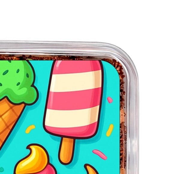 Embalagem Bolo Docinhos Personalizada Sorvetes