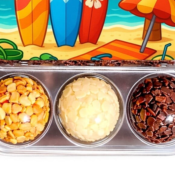 Embalagem Bolo Docinhos Personalizada Surf