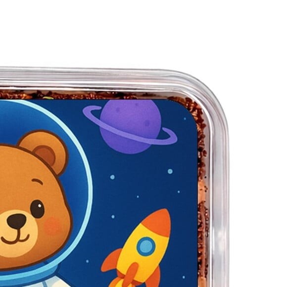 Embalagem Bolo Docinhos Personalizada Ursinho Astronauta