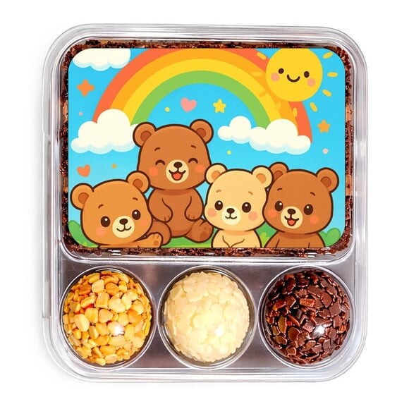 Embalagem Bolo Docinhos Personalizada Ursinhos Baby