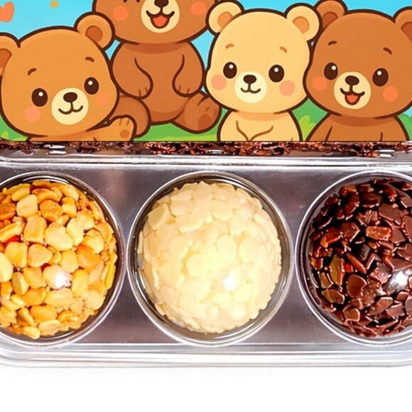 Embalagem Bolo Docinhos Personalizada Ursinhos Baby