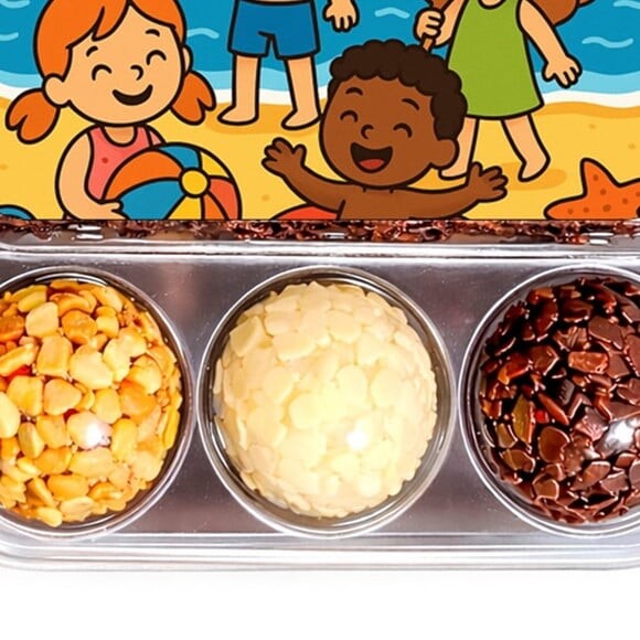 Embalagem Bolo Docinhos Personalizada Verão Divertido
