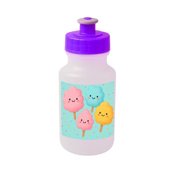 Garrafinha Squeeze Personalizada Algodão Doce