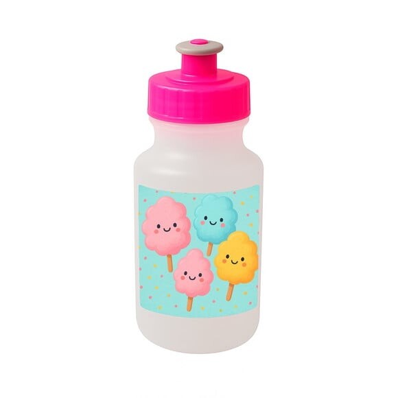 Garrafinha Squeeze Personalizada Algodão Doce