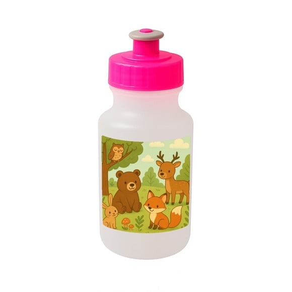 Garrafinha Squeeze Personalizada Animais da Floresta