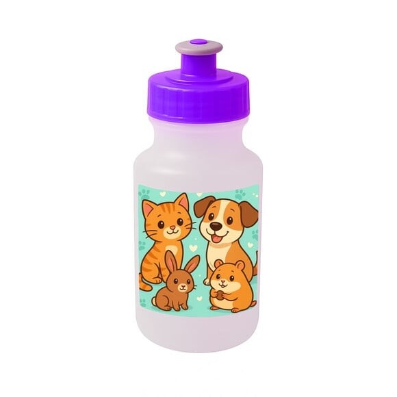 Garrafinha Squeeze Personalizada Animais de Estimação