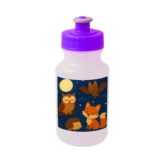 Garrafinha Squeeze Personalizada Animais Noturnos