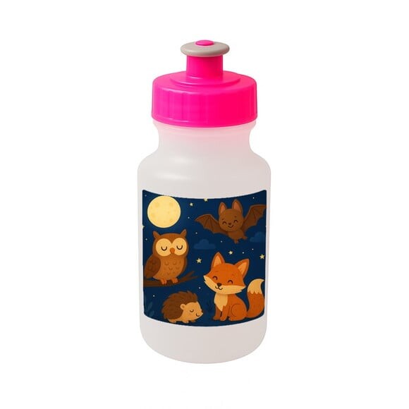Garrafinha Squeeze Personalizada Animais Noturnos