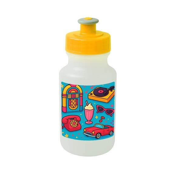 Garrafinha Squeeze Personalizada Anos 50