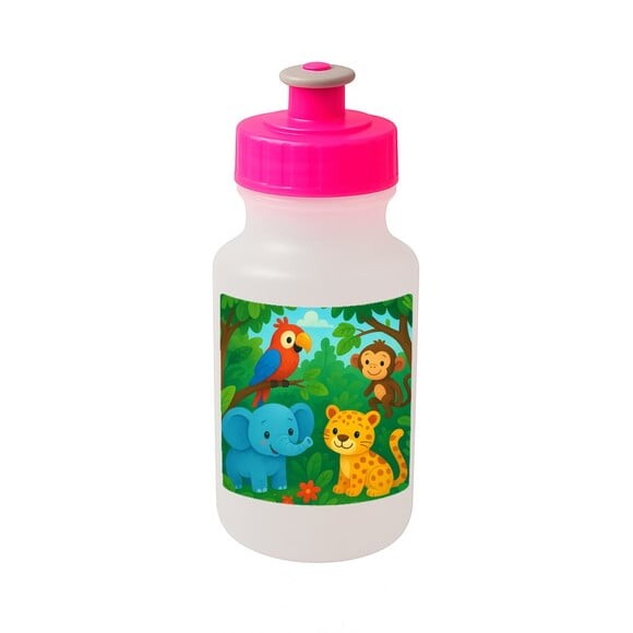 Garrafinha Squeeze Personalizada Animais Tropicais