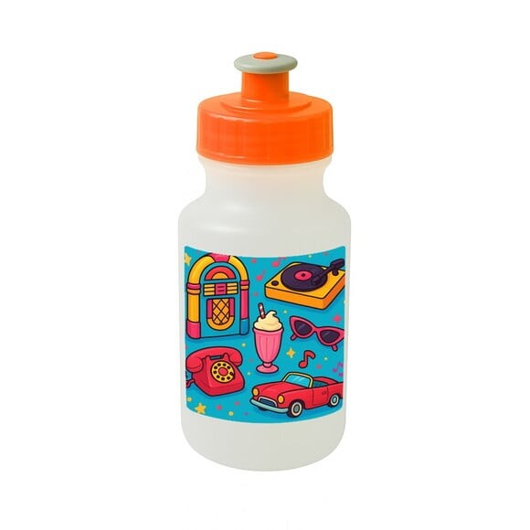 Garrafinha Squeeze Personalizada Anos 50