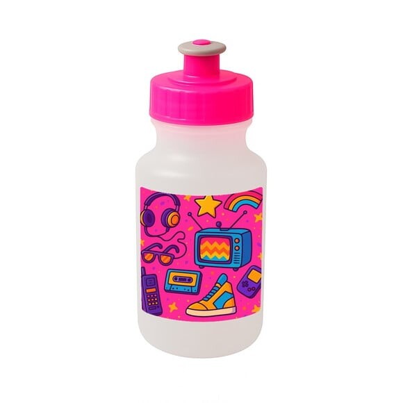 Garrafinha Squeeze Personalizada Anos 80