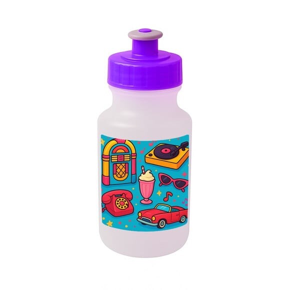 Garrafinha Squeeze Personalizada Anos 50