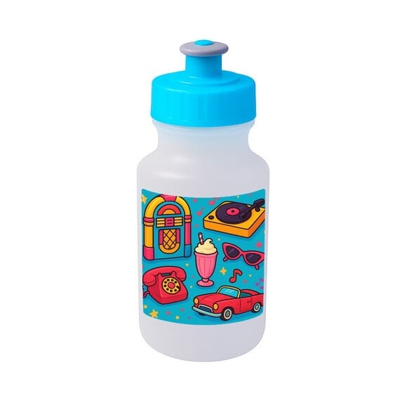 Garrafinha Squeeze Personalizada Anos 50
