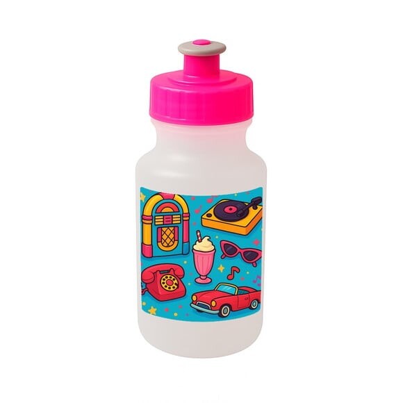 Garrafinha Squeeze Personalizada Anos 50