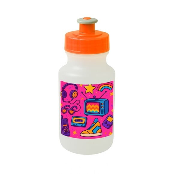 Garrafinha Squeeze Personalizada Anos 80