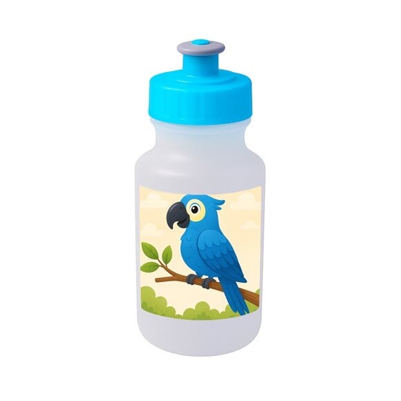 Garrafinha Squeeze Personalizada Arara Azul