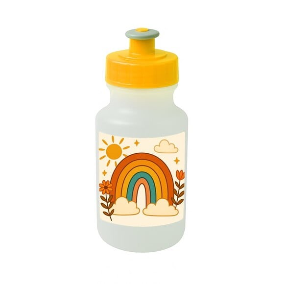 Garrafinha Squeeze Personalizada Arco-íris Boho