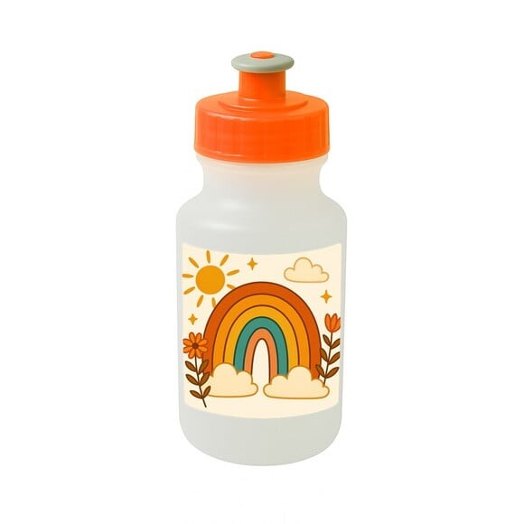 Garrafinha Squeeze Personalizada Arco-íris Boho