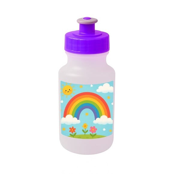 Garrafinha Squeeze Personalizada Arco-íris
