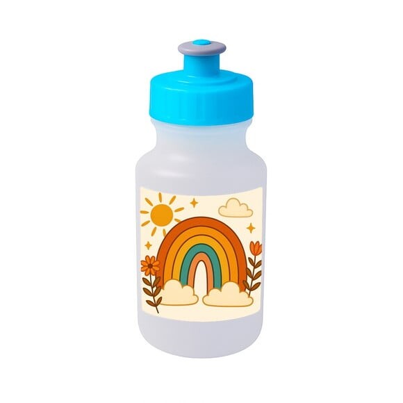 Garrafinha Squeeze Personalizada Arco-íris Boho