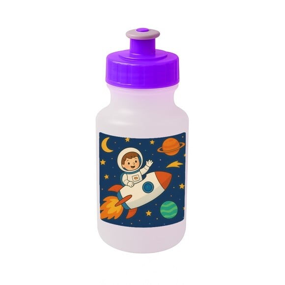 Garrafinha Squeeze Personalizada Aventura Espacial
