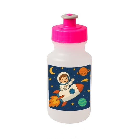 Garrafinha Squeeze Personalizada Aventura Espacial